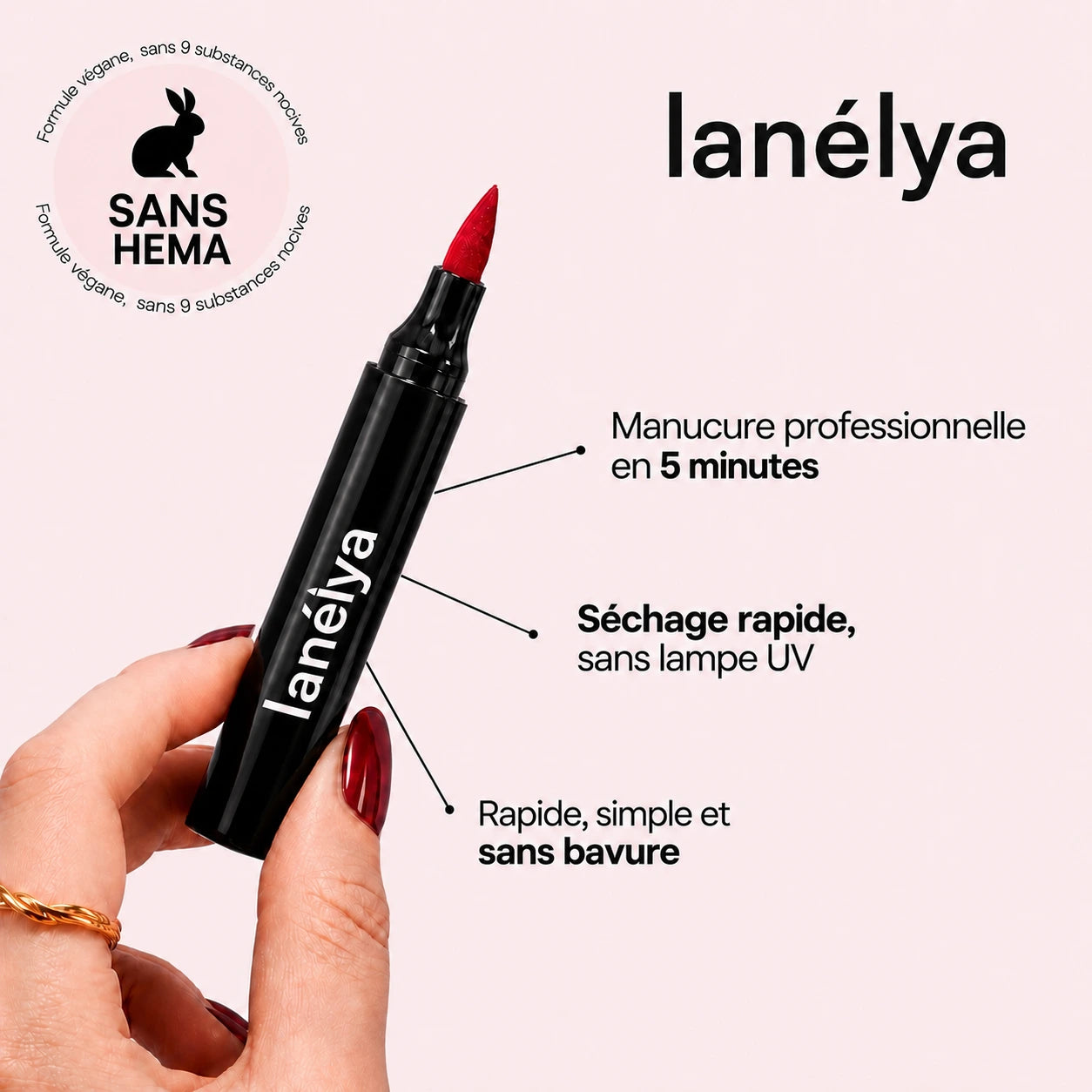 5 stylos de vernis à ongles sans lampe UV | Lanélya™